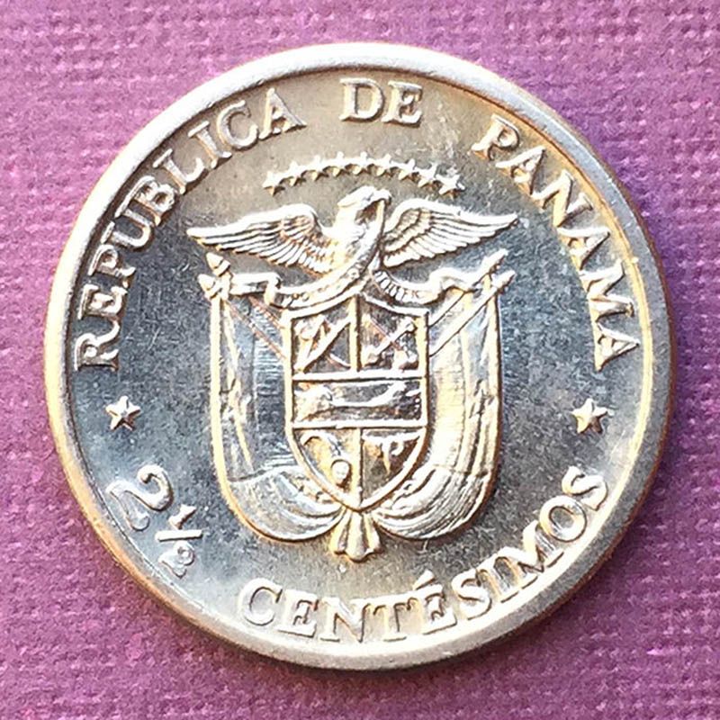 Panama - Coin 2 and 1/2 cents 1973