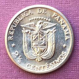 Panama - Coin 2 and 1/2 cents 1973
