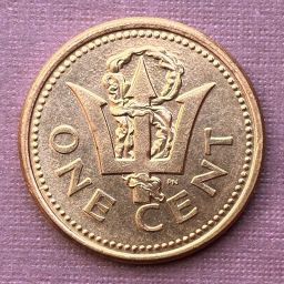 Barbados - Moneda 1 centavo 1997