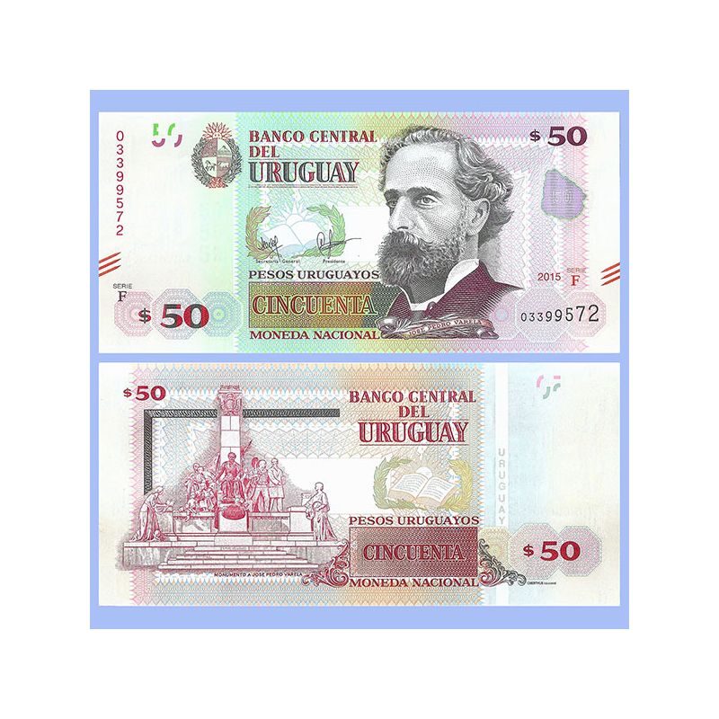 Uruguay - Billete 50 Pesos Uruguayos 2015