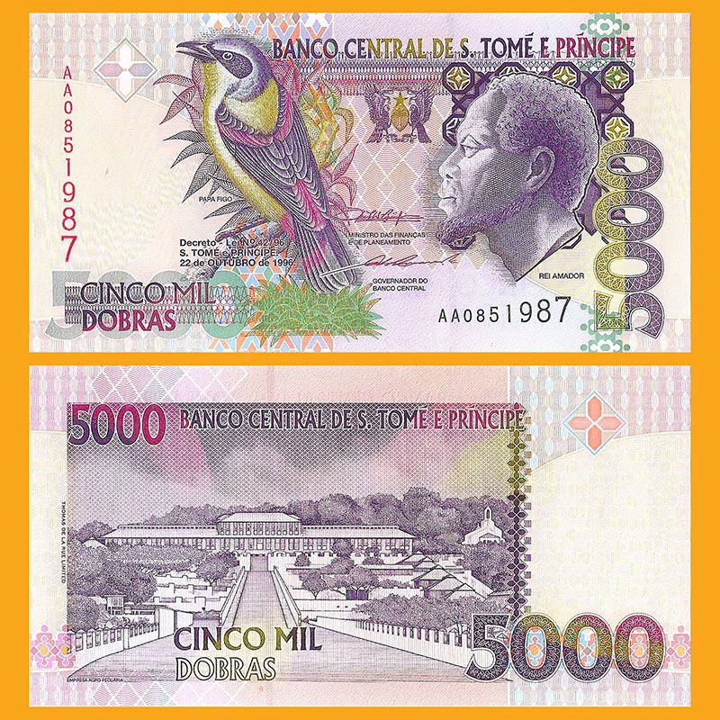 Santo Tomé y Príncipe - Billete 5.000 Dobras 1996
