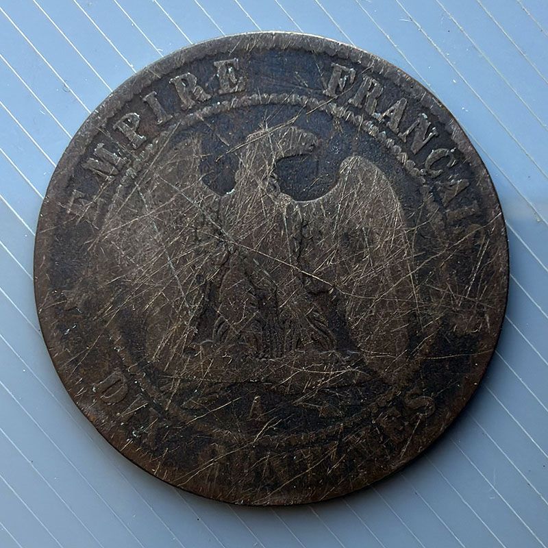 France - Coin 10 cents 1854
