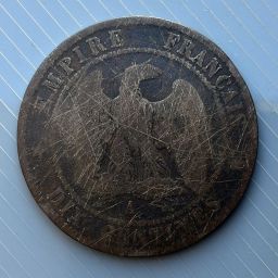France - Coin 10 cents 1854