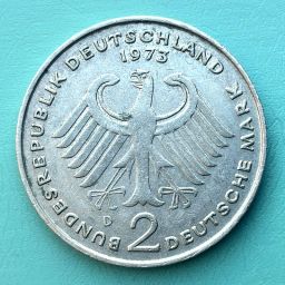 Alemania Federal - Moneda 2 Marcos 1973 (D)