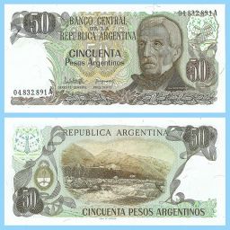 Argentina - Billete 50 Pesos Argentinos 1983 (2617)