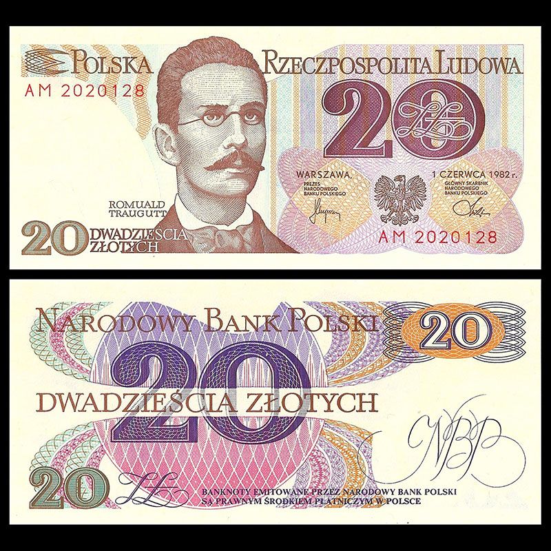 Poland - Banknote 20 Zlotych 1982