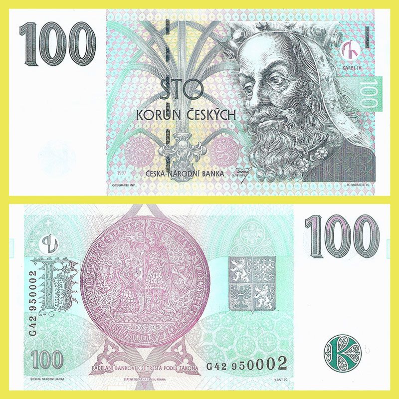 República Checa - Billete 100 Coronas 1997