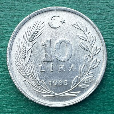 Turquía - Moneda 10 Liras 1988