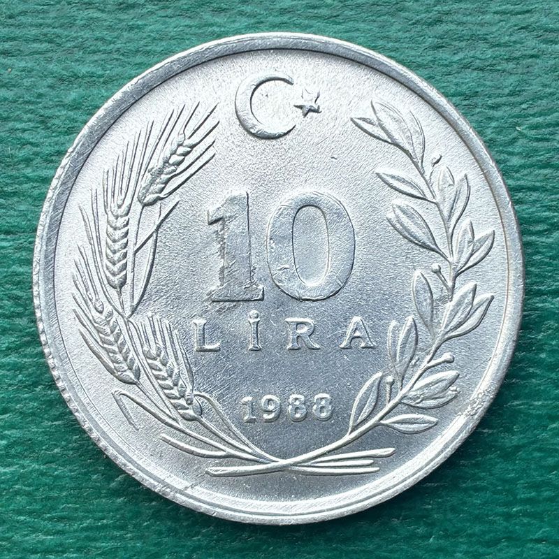 Turquía - Moneda 10 Liras 1988