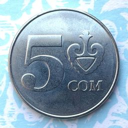 Kirguistán - Moneda 5 Som 2008