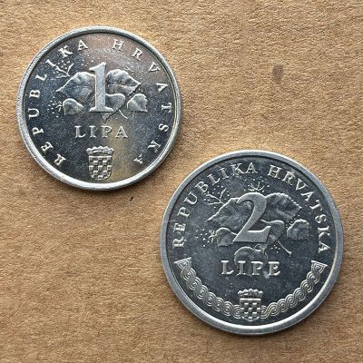 Croacia - Lote monedas 1 y...