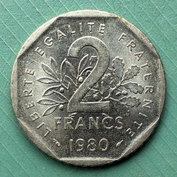 Francia - Moneda 2 Francos 1980
