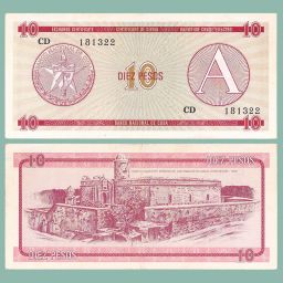 Cuba - Banknote 10 Pesos 1985 ( Foreign exchange certificate)