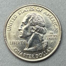 Estados Unidos - Moneda 25 centavos 2007 P - Wyoming