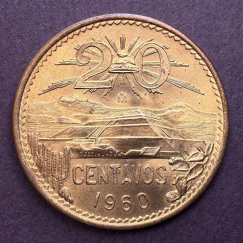 México - Moneda 20 centavos 1960