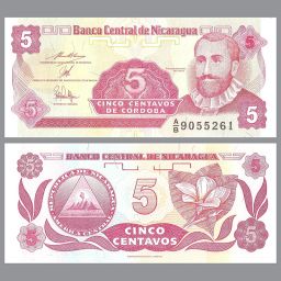 Nicaragua - Billete 5 centavos 1991