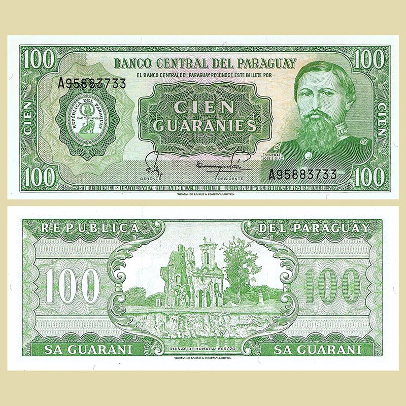 Paraguay - Billete 100 Guaraníes 1982