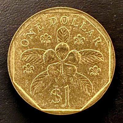 Singapur - Moneda 1 Dólar 1988