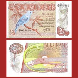 Surinam - Billete 2 y 1/2 Gulden 1985