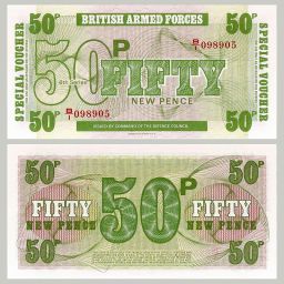 United Kingdom - Military banknote 50 Pence 1972 (BWC)