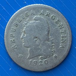 Argentina - Coin 10 cents Mon. Nac. 1920
