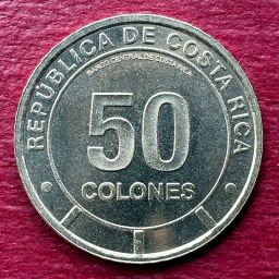 Costa Rica - Moneda 50 Colones 2023 - Conejo