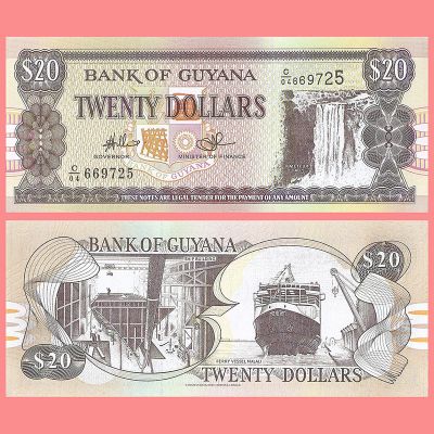 Guyana - Billete 20 Dólares...