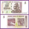 Zimbabue - Billete 5 Dólares 2007