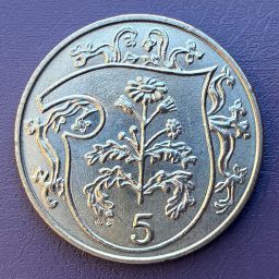 Isle of Man - Coin 5 Pence 1986