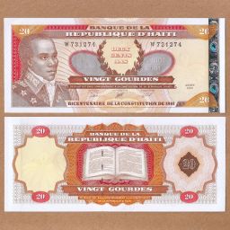 Haití - Billete 20 Gourdes 2001