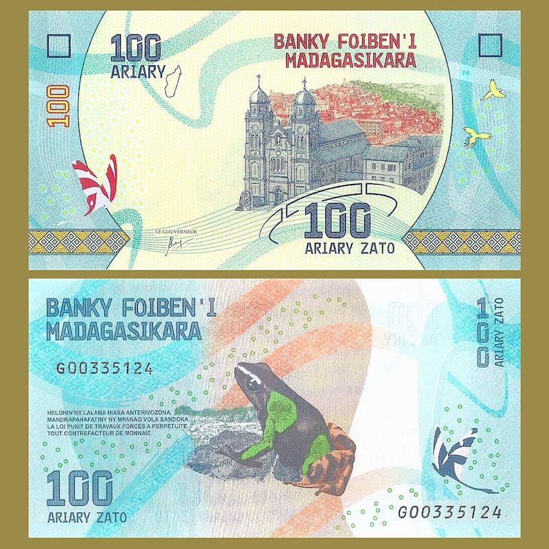 Madagascar - Billete 100 Ariary 2017
