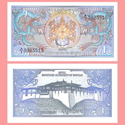 Bután - Billete 1 Ngultrum 1986