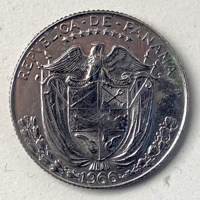 Panamá - Moneda 1/4 Balboa 1966