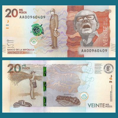Colombia - Billete 20.000...