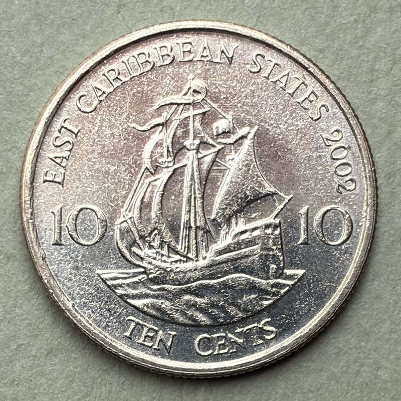 Eastern Caribbean States - Coin 10 cents 2002