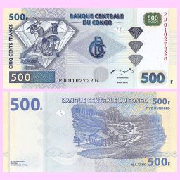 Congo Democratic - Banknote 500 Francs 2002