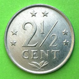 Antillas Neerlandesas - Moneda 2 y 1/2 centavos 1984