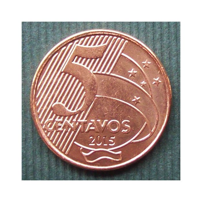 Brasil - Moneda 5 centavos 2015