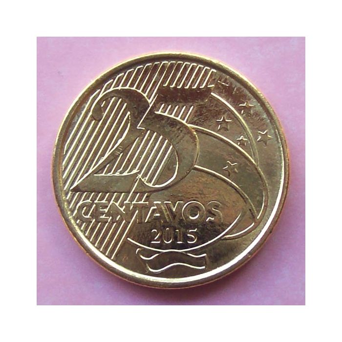 Brasil - Moneda 25 centavos 2015