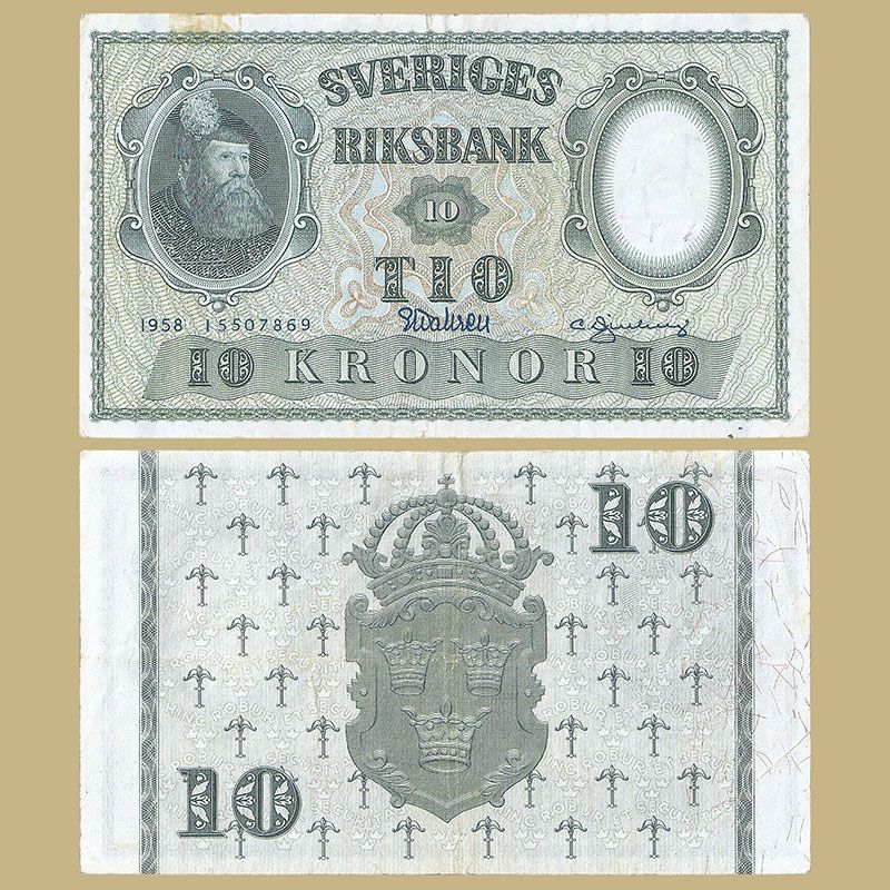 Switzerland - Banknote 10 Kronor 1958