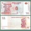 Congo Democrático - Billete 10 Francos 2003