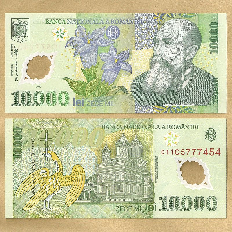 Rumania - Billete 10.000 Lei 2000