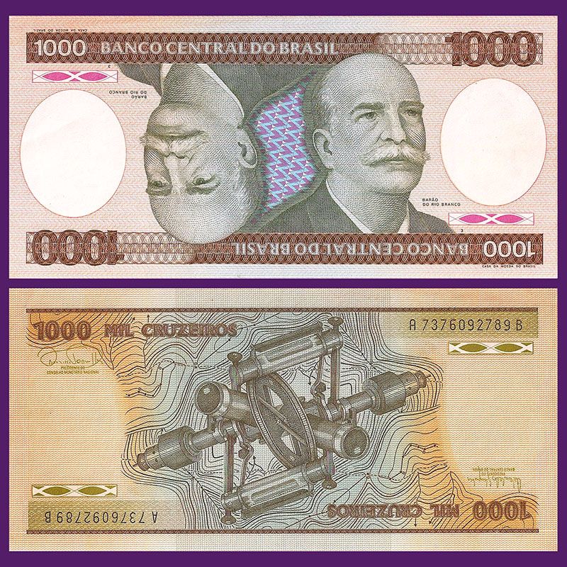 Brasil - Billete 1.000 Cruzeiros 1985