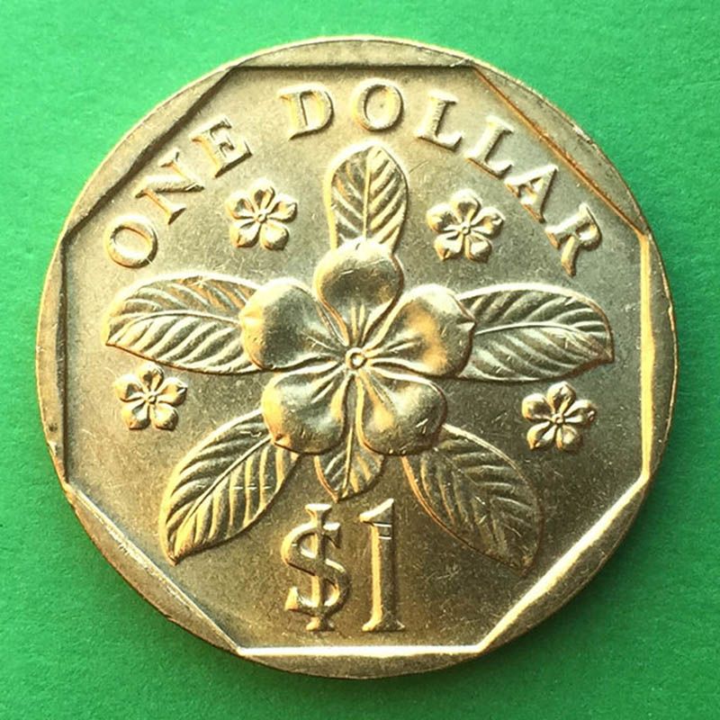 Singapur - Moneda 1 Dólar 1997