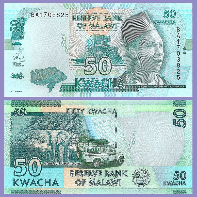 Malawi - Billete 50 Kwacha 2016