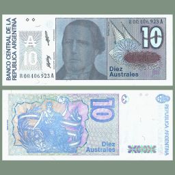 Argentina - Banknote 10 Australes "Replacement" 1987-89
