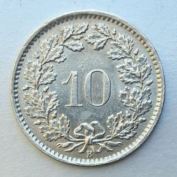 Suiza - Moneda 10 Rappen 1967