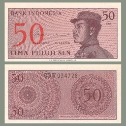 Indonesia - Billete 50 Sen 1964