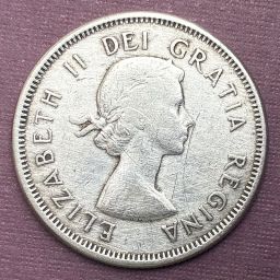 Canadá - Moneda 25 centavos 1960