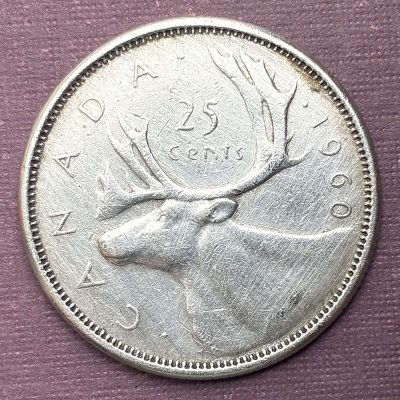 Canadá - Moneda 25 centavos...